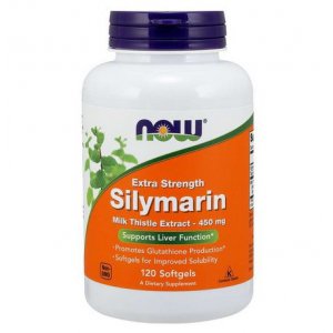 NOW FOODS Silymarin Milk Thistle Extract Extra (Silimaryna - Ostropest Plamisty Extract) 450mg