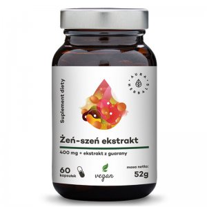 AURA HERBALS Żeń-szeń + Guarana