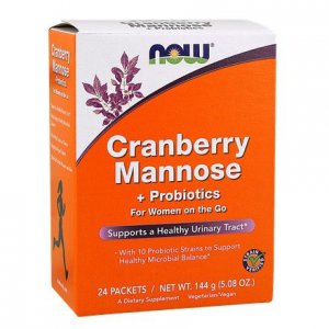 Now Foods Cranberry Mannose+ Probiotics (Żurawina D-Mannoza Probiotyki) 