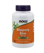 NOW FOODS Slippery Elm (Wiąz czerwony) 400mg - kapsułki - 100 kapsułek