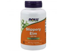 NOW FOODS Slippery Elm (Wiąz czerwony) 400mg - kapsułki