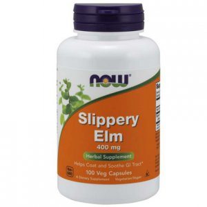 NOW FOODS Slippery Elm (Wiąz czerwony) 400mg - kapsułki