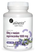 Aliness Olej z nasion ogórecznika 20% / 35%  1000 mg  - 60 kapsułek