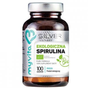 MYVITA Silver Pure 100% Spirulina BIO proszek 100g