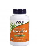 NOW Spirulina Organiczna 1000mg - 120 tabletek