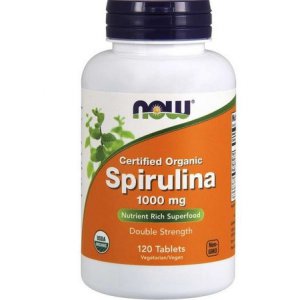 NOW FOODS Spirulina Organiczna 1000mg