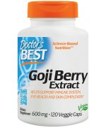 DOCTOR'S BEST Jagoda Goji - Goji Berry Extract 600mg - 120 kapsułek