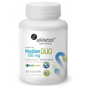 Aliness Maślan DUO 700mg (wapnia+sodu) 225mg kwasu masłowego
