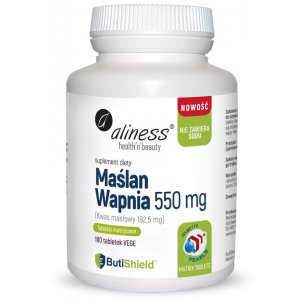 Aliness Maślan wapnia 550 mg (bez sodu) 
