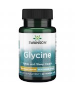 SWANSON AjiPure Glicyna 500mg - 60 kapsułek