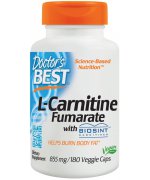 DOCTOR'S BEST Fumaran L-karnityny 855mg - 180 kapsułek