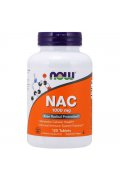 NOW NAC 1000mg (N-acetyl-cysteina) - 120 tabletek