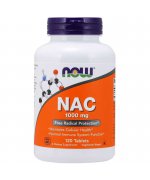 NOW NAC 1000mg (N-acetyl-cysteina) - 120 tabletek