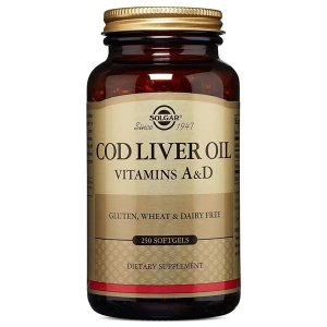 Solgar Olej z wątroby dorsza - cod liver oil - 250 kapsułek