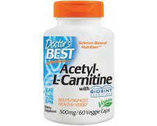 DOCTOR`S BEST Acetyl L-Carnitine with Biosint Carnitines, 500mg