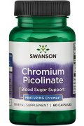 Swanson Chromium Picolinate Featuring Chromax, 200mcg - Chrom - 60 kapsułek 