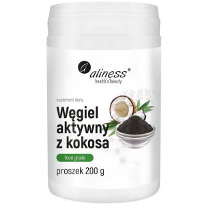 ALINESS Węgiel Aktywny z kokosa proszek 200g