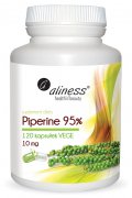 Aliness Piperine 95%, 10 mg (ekstrakt z czarnego pieprzu) - 120 kapsułek