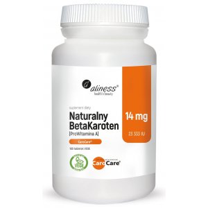 Aliness Naturalny Beta Karoten - Prowitamina A 14 mg 