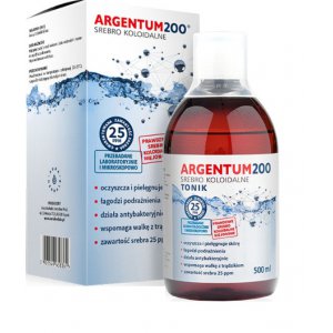 AURA HERBALS Argentum 200 Srebro Koloidalne Niejonowe 25ppm tonik 500 ml