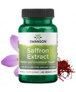 Swanson Saffron Extract 2% Safranal, 30mg - Szafran - 60 Kapsułek