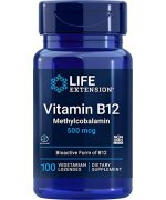 Life Extension Witamina B12, 500mcg - 100 tabletek do ssania - 100 tabletek do ssania