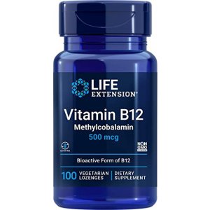 Life Extension Witamina B12, 500mcg - 100 tabletek do ssania 