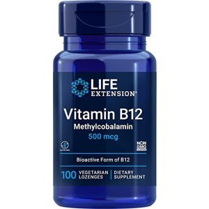 Life Extension  Witamina B12, 500mcg - 100 tabletek do ssania 