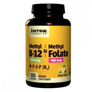 JARROW FORMULAS Metyl B-12 1000µg + Methyl Folate 400µg Tabletki do ssania