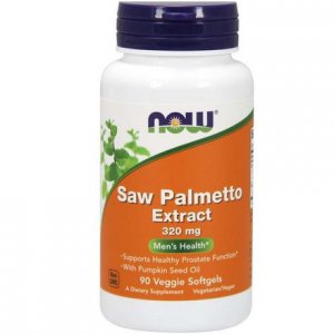 NOW FOODS Palma sabałowa Saw Palmetto Extract 320mg + Olej z pestek dyni