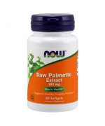 NOW FOODS Palma sabałowa - Saw Palmetto Extract 160mg - 240 kapsułek