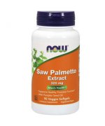 NOW FOODS Palma sabałowa Saw Palmetto Extract 320mg + Olej z pestek dyni - 90 kapsułek