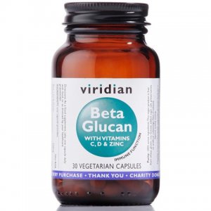 VIRIDIAN Beta Glukan z witaminami C, D oraz Cynkiem