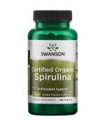 SWANSON Spirulina certyfikowana - 180 tabletek