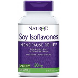 Natrol Soy Isoflavones, 50mg menopauza Izoflawony Sojowe 