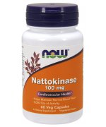 Now Foods Nattokinase, 100mg (sfermentowane nasiona soi) - 60 kapsułek 
