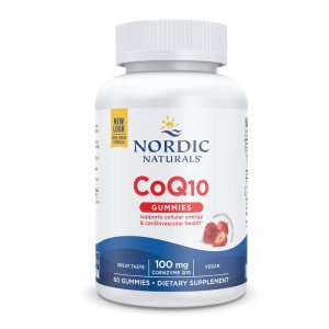NORDIC NATURALS Koenzym CoQ10 żelki 100mg smak truskawkowy