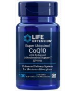 Life Extension Super Ubiquinol CoQ10 with Enhanced Mitochondrial Support 50mg - koenzym Q10 - 30 miękkich kapsułek