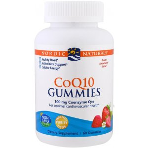 NORDIC NATURALS Koenzym CoQ10 żelki 100mg smak truskawkowy