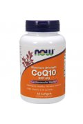 NOW FOODS Koenzym Q10 + Lecytyna sojowa + Witamina E 600mg - 60 kapsułek