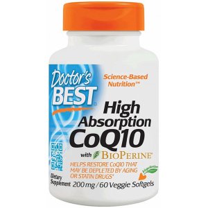 DOCTOR'S BEST Koenzym Q10 - High Absorption CoQ10 with BioPerine 200mg - smak karmelowy