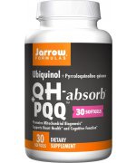 Jarrow Formulas Ubiquinol QH-absorb + PQQ - 30 kapsułek miękkich 