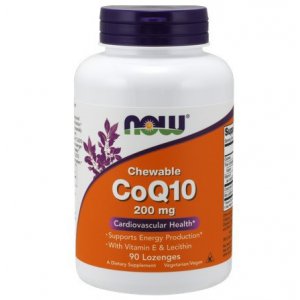NOW FOODS Koenzym Q10+ Lecytyna słonecznikowa + Witamina E 400mg