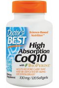 Doctor's Best Koenzym Q10 High Absorption CoQ10 with BioPerine 100mg - 120 kapsułek