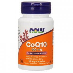NOW FOODS Koenzym Q10 100mg + Głóg