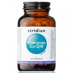 VIRIDIAN Kurkumina + Koenzym q10 100mg z MCT