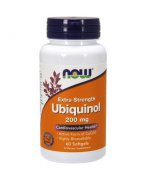 NOW FOODS Ubiquinol (Koenzym Q10 - ubichinol) 200mg 60 kapsułek - 60 kapsułek