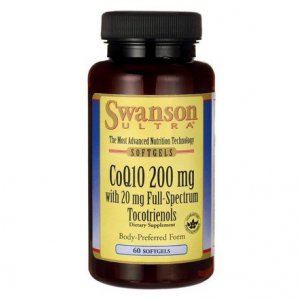 SWANSON Koenzym Q10 200mg + Tokotrienole 20mg