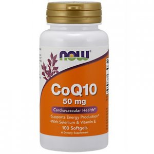 NOW FOODS Koenzym Q10 + Selen & Witamina E 50mg