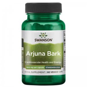 SWANSON Arjuna extract (Q10, kwas arjunowy) 500mg